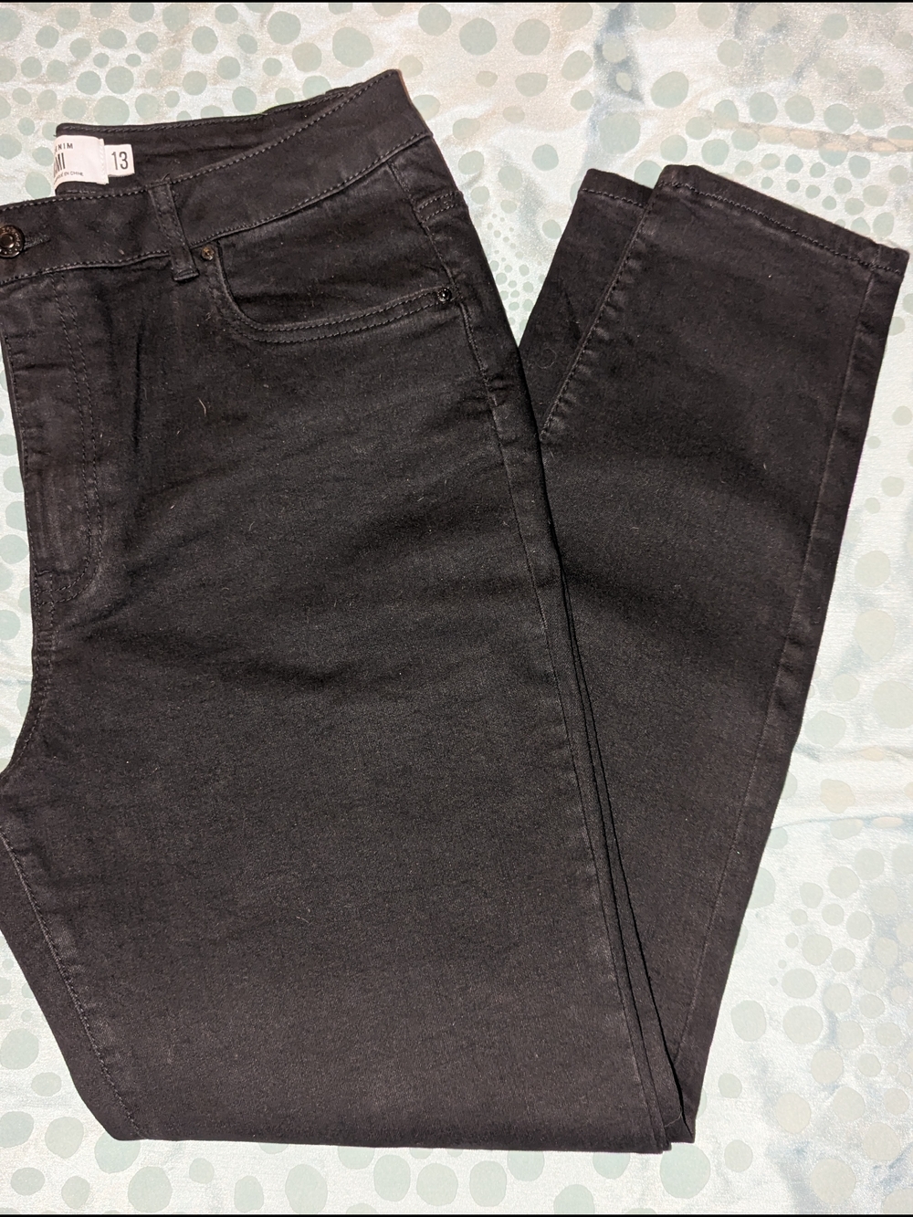 Refuge Washed Black Skinny Jeans Women's Size 13